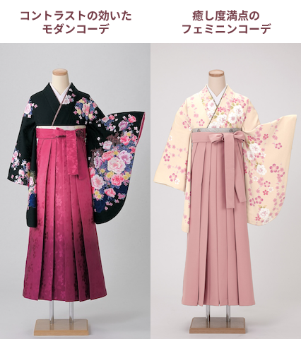 その他ピンク色の袴コーデ例01