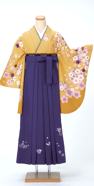 推しカラー「紫色」の袴コーデ03例